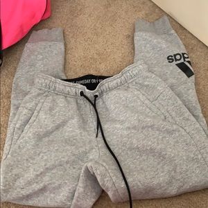 Grey Adidas joggers